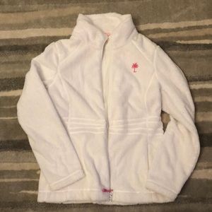 Lilly Pulitzer Maddie Front Zip Jacket White L